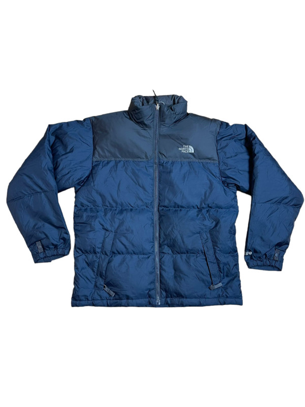 The North Face Matte Navy Blue & Grey Puffer Jacket Size L/G  BOYS/GARCONS