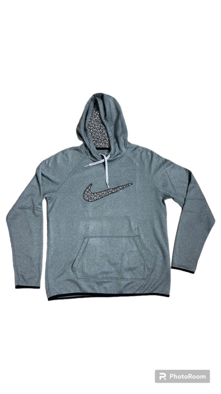 Vintage Nike therma-fit speckled swoosh gray hoodie obsessed with this hoodie!!