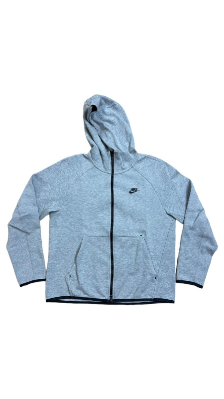 Nike Tech Fleece Jacket Hoodie  Men Medium M Heather Gray Full Zip