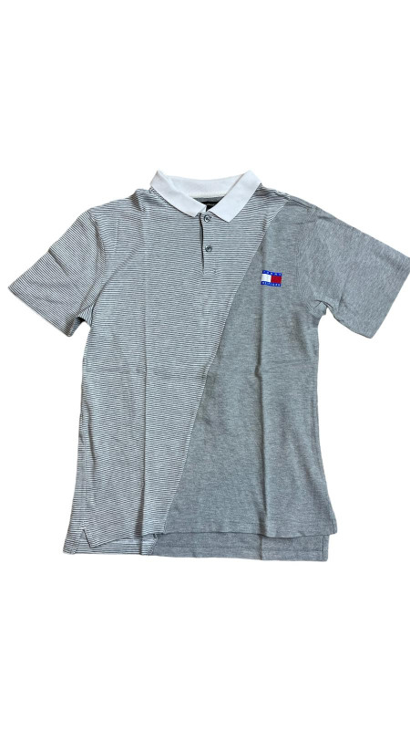 MIX BANANA REPUBLIC T-Shirt and Tommy Hilfiger the logo showing XL but it's smaller S GREY