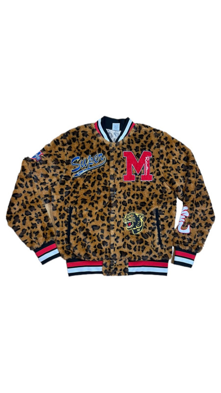 Vintage Stylz - Rage of Rebellion X Leopard Jacket Size Medium M