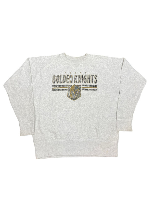 Golden Knights Sweatshirt Crewneck, Vintage Golden Knights Shirt, Vegas Hockey Fan Shirt, Hockey Tee, Golden Knights Sweatshirt Size Medium GREY