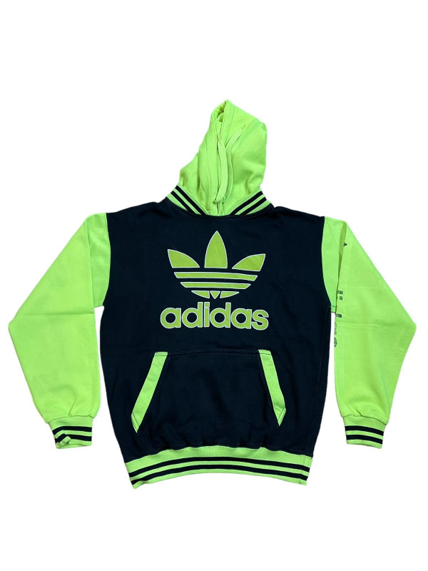 Vintage Konglic & adidas hoodie size L/G BLACK • GREEN •