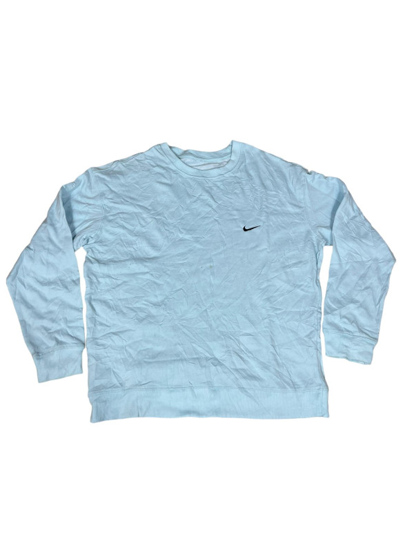 Nike Baby Blue Embroidered Crewneck Sweatshirt size S BLUE • WHITE O